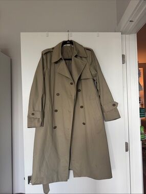 Uniqlo Beige Trench-Style Jacket